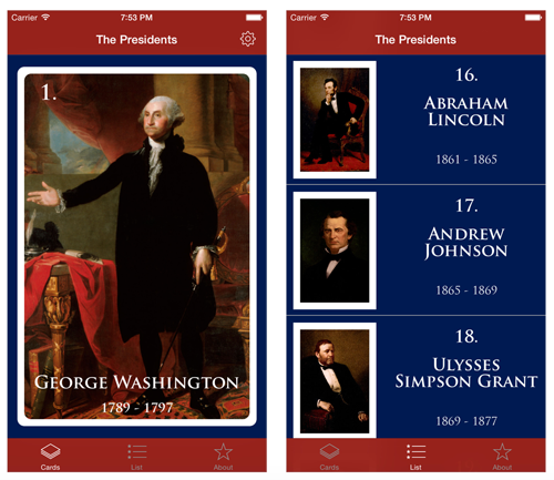 The Presidents for iOS